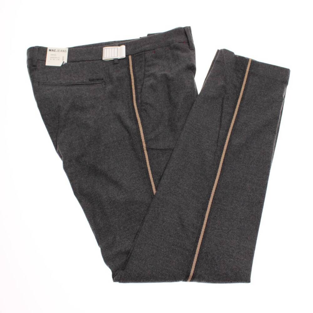NEW MAC JEANS men's lennox slim pants in grey